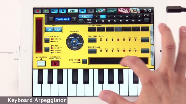Yamaha Synth Arp & Drum Pad - Overview - iPad App