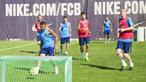 Sunday training at the Ciutat Esportiva