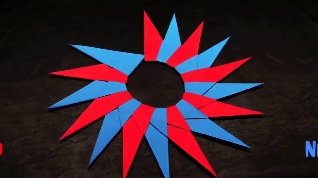 How to Make a 16-Pointed Ninja Star Tutorial.