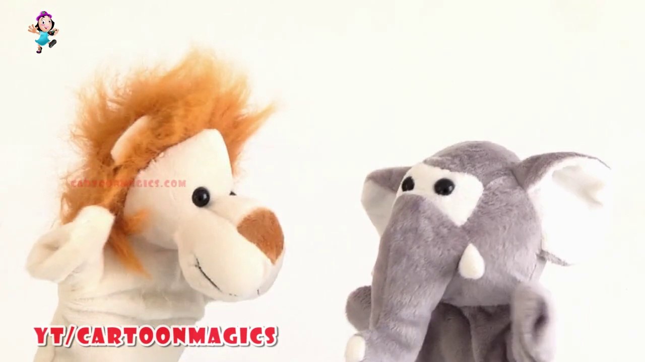 Jack and Jill - Funny  Lion V/s Elephant Puppets Nursery Kids Tv For Children Rhymes