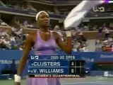 Venus Williams vs Kim Clijsters 2005 US Open Highlights