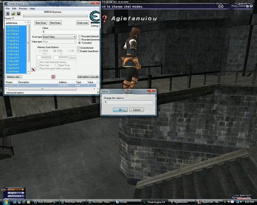 Fun with FFXI and Cheat Engine