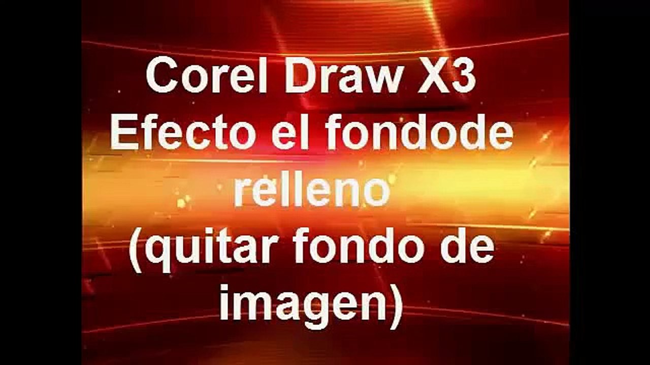 quitar fondo con herramienta de relleno (corel draw x3)