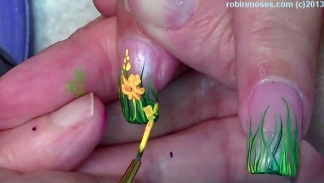 3 Nail Art Tutorials Easy Nail Art Flower Garden DIY Designs for nails