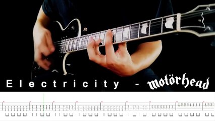 MOTORHEAD - Electricity Cover - Guitar Lesson With TABS