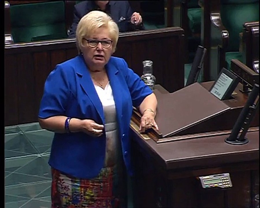 Poseł Maria Nowak - Wystąpienie z dnia 24 lipca 2015 roku.