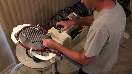 fastest racquet stringing