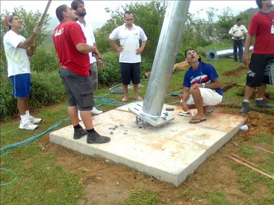 Energia Eólica na Fábrica da Mormaii - Energia de graça com o vento - Instalação