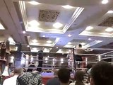 Muay Thai Fight - Front Leg kick - Elbow Strikes - Rob fights Dublin