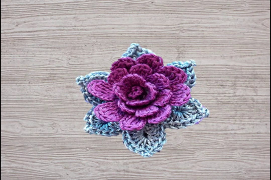 Comment faire une fleur facile كروشيه وردة