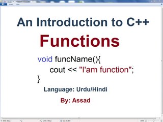 C++ Fundamentals: Introduction to Functions (Urdu/Hindi)