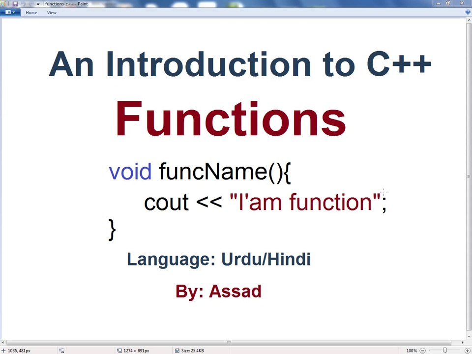 C++ Fundamentals: Introduction to Functions (Urdu/Hindi)