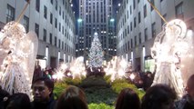 Happy Holidays from The Rockefeller Center Christmas Tree Lighting, in New York City, USA