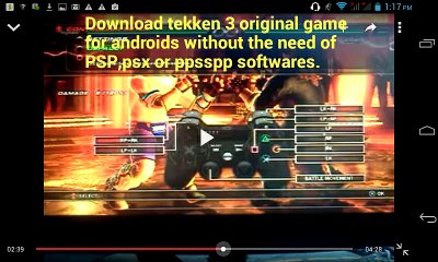 Tekken 3 original for androids no need of ppsspp or psx softwares
