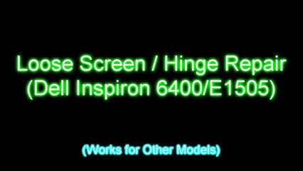 How to Fix A Loose Screen (Dell E Series and Inspiron) HD