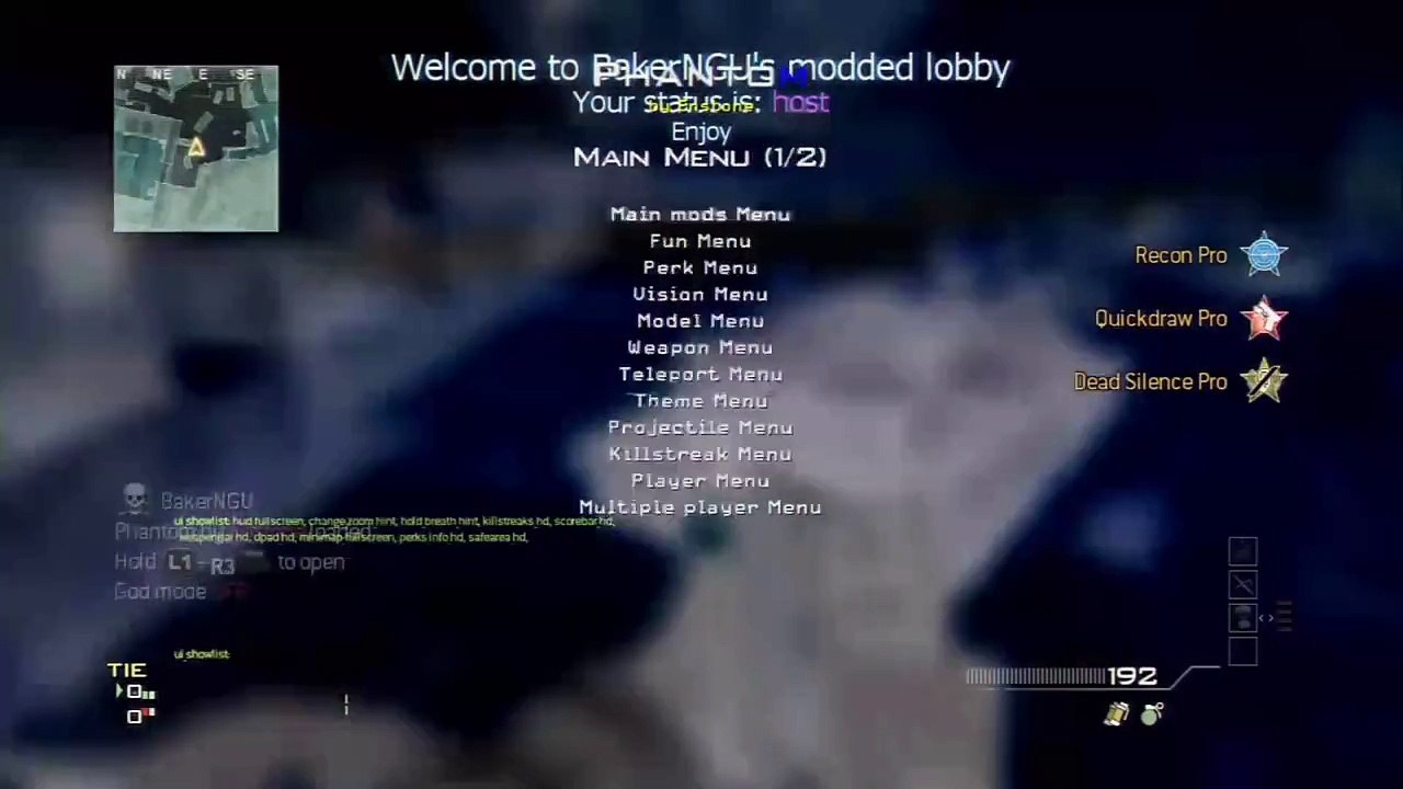 MW3 - Phantom Mod Menu by Enstone (CCAPI)