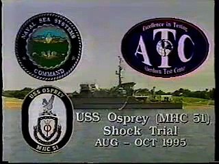 USS osprey shock testing