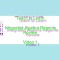 Integrated Algebra Regents Review Video 1