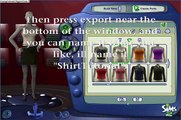 Sims 2 Tutorial, How to Create, and Design Clothes in Sims 2