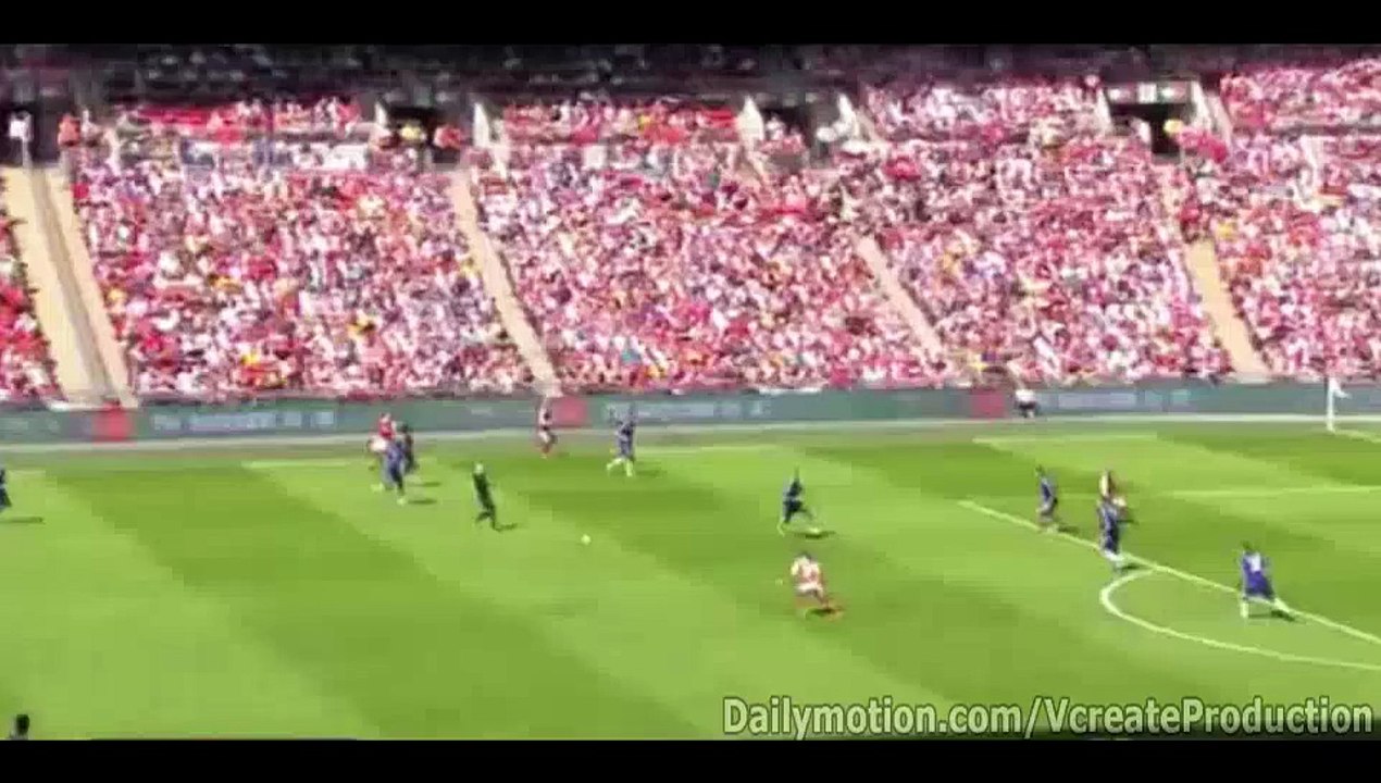 Alex Oxlade-Chamberlein  1-0 FIRST GOAL- Arsenal v. Chelsea - Community Shield 02.08.2015