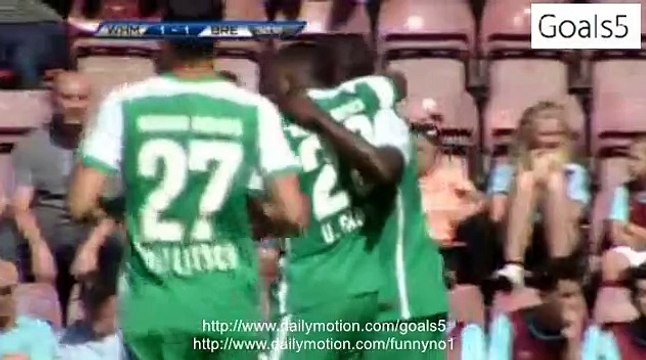 Anthony Ujah 2 nd Goal West Ham United 1 - 2 Werder Bremen Friendly Match 2-8-2015