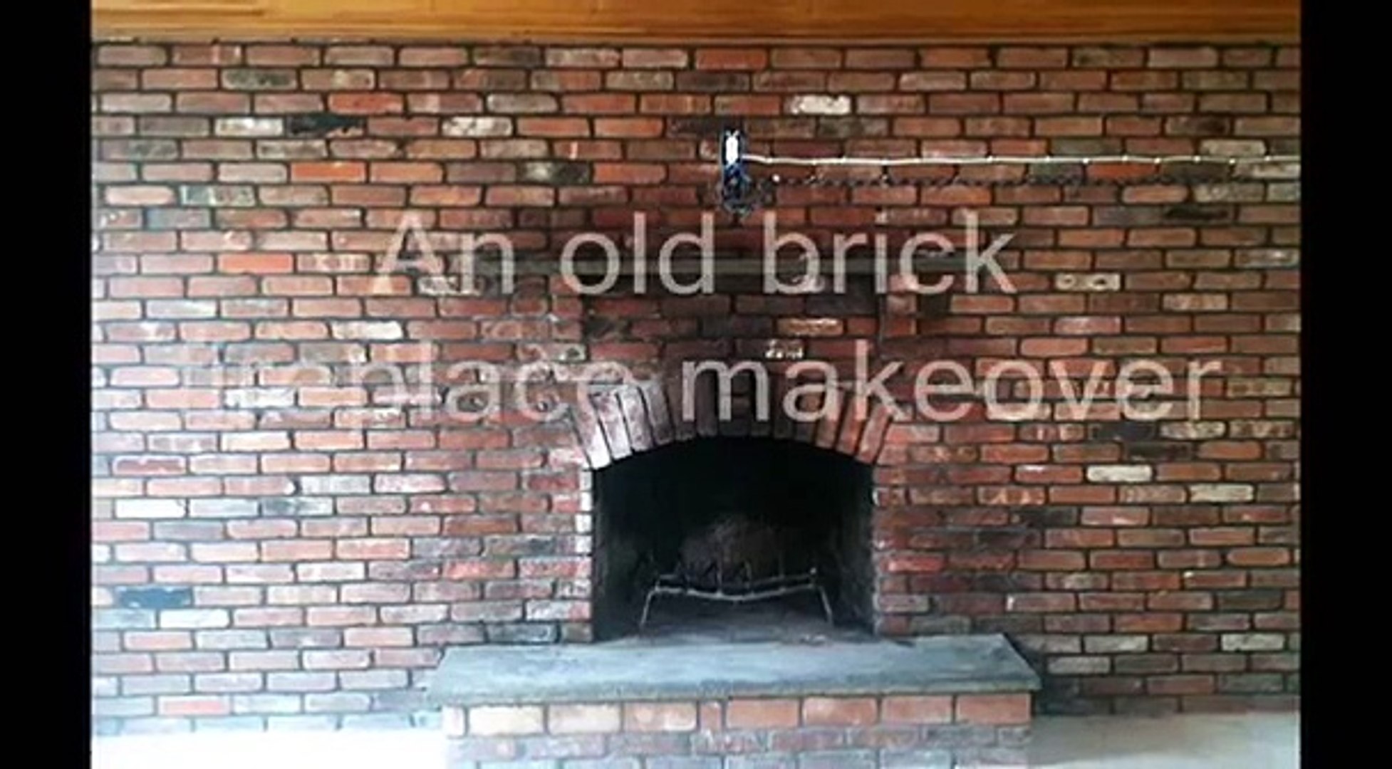 An Old Brick Fireplace Makeover Video Dailymotion