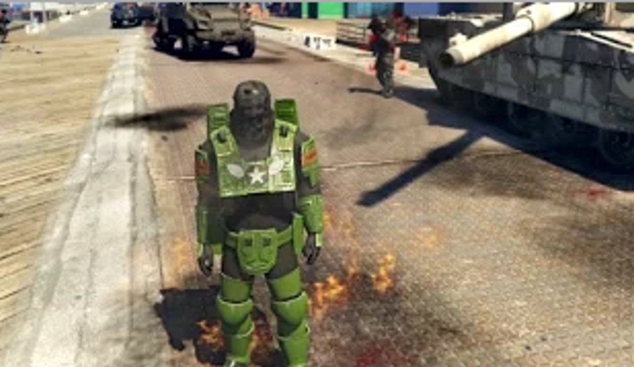 GTA 5 IRON MAN - (GTA V PC Mods Gameplay Brutality Killing)