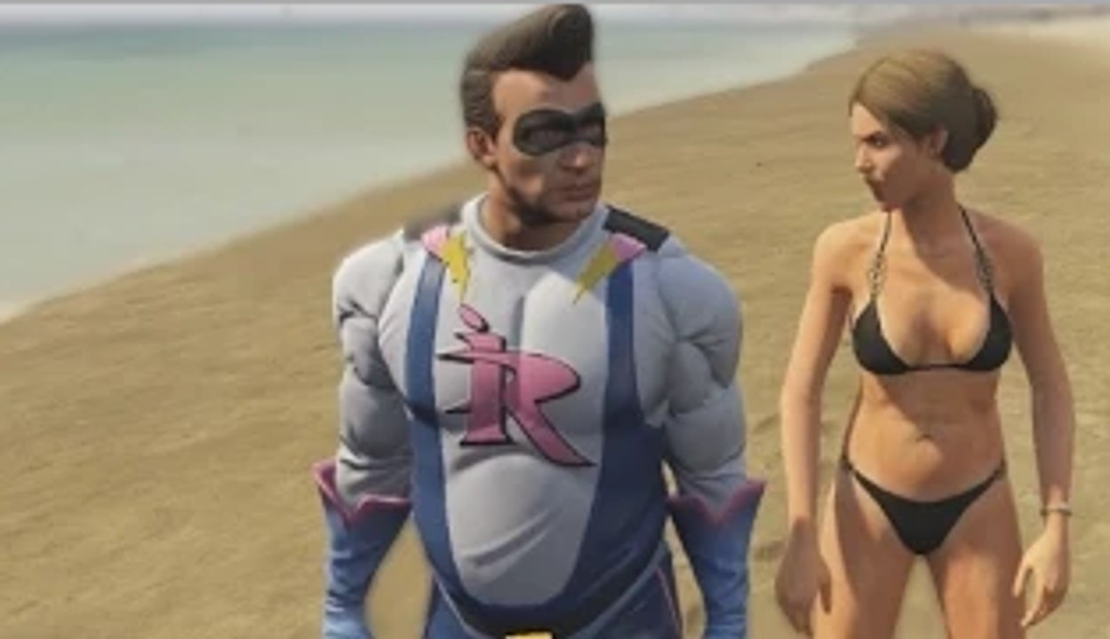 GTA 5 Mods - Super Hero (Gta V PC Funny Moments)