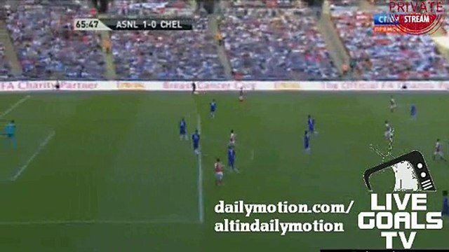 Olivier Giroud Amazing Chance Arsenal 1-0 Chelsea - ESC Finale 02.08.2015