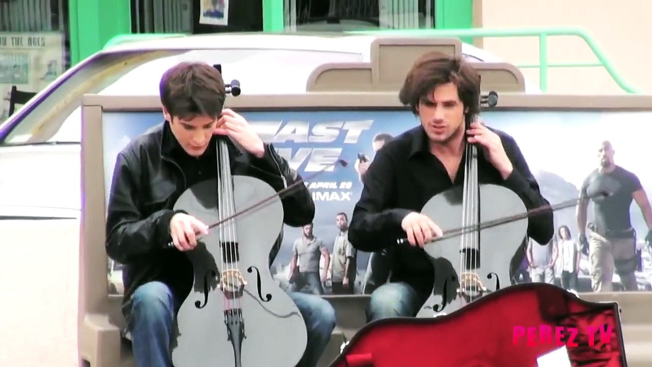 2Cellos do Michael Jackson's "Smooth Criminal" (Perez Hilton Street Performance)"