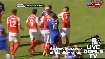 Fabregas vs Chamberlain FIGHT Arsenal 1-0 Chelsea ESC Finale - 02.08.2015