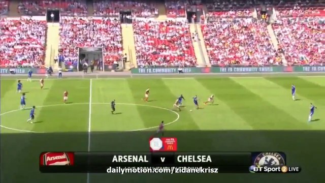 All Goals and Highlights HD | Arsenal 1-0 Chelsea - FA Community Shield 02.08.2015