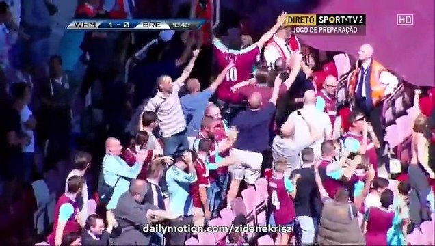 All Goals and Highlights HD _ West Ham United 1-2 Werder Bremen - Friendly 02.08.2015