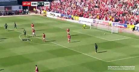0-1 Christian Benteke Amazing Goal | Swindon Town v. Liverpool 02.08.2015