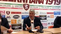 Salernitana, conferenza stampa di presentazione del nuovo allenatore Mario Somma