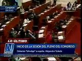 Agitada sesión del Pleno del Congreso, intervención de congresistas Kenji Fujimori y Julio Gago