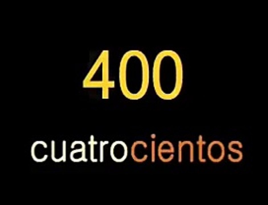 Los numeros de 100 a 1000 (en Español)