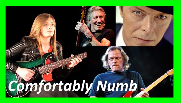 Comfortably Numb - Waters, Bowie, Gilmour + 5 Solos simultanés synchronisés