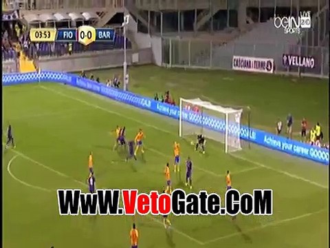 بيرنارديسكي يتقدم بالهدف الاول فيورنتينا فى مرمى برشلونه