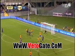 "بيرنارديسكي"يتقدم بالهدف الاول فيورنتينا فى مرمى برشلونه