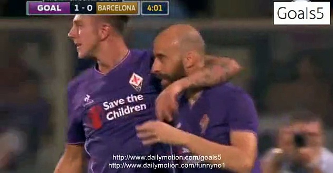 Bernardeschi F. Goal AC Fiorentina 1 - 0 FC Barcelona International Champions Cup Friendly 2-8-2015