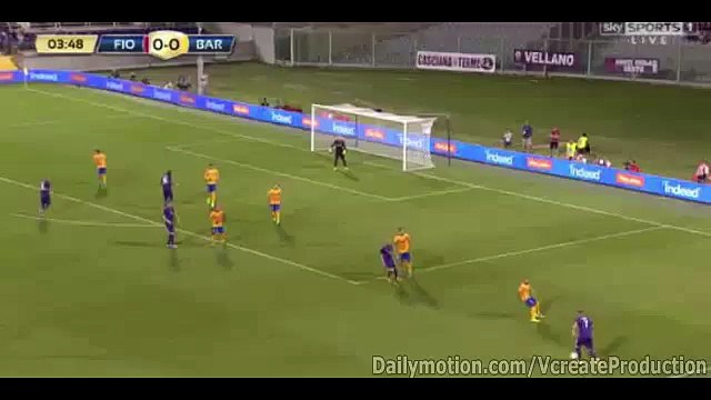 1-0 Federico Bernardechi Goal - Fiorentina v. Barcelona - International Champions Cup 02.08.2015