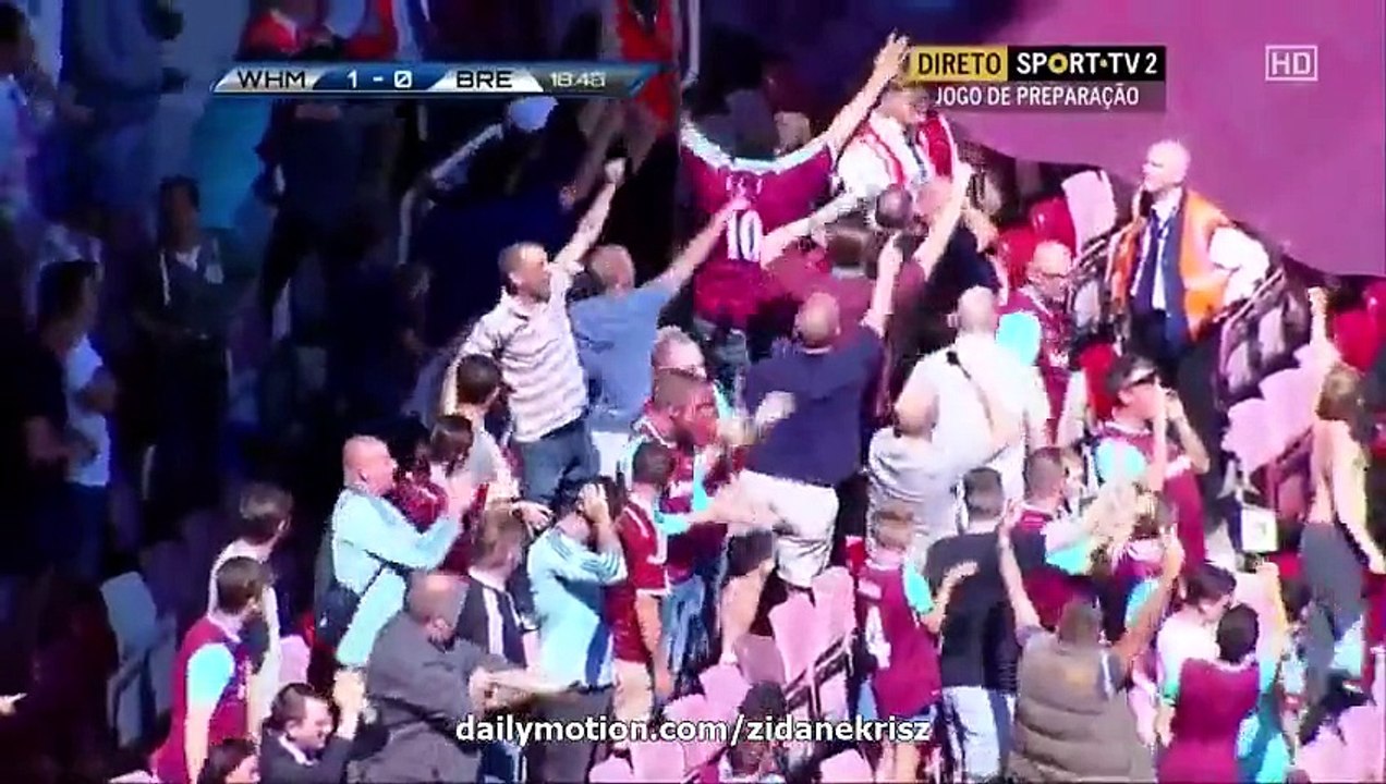 All Goals and Highlights HD _ West Ham United 1-2 Werder Bremen - Friendly 02.08.2015