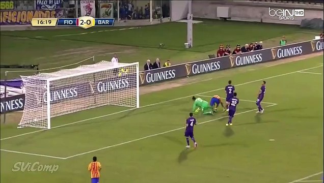 Luis Suarez Goal ~ Fiorentina vs Barcelona 2-1 ~ Champions Cup 2015 (HD)