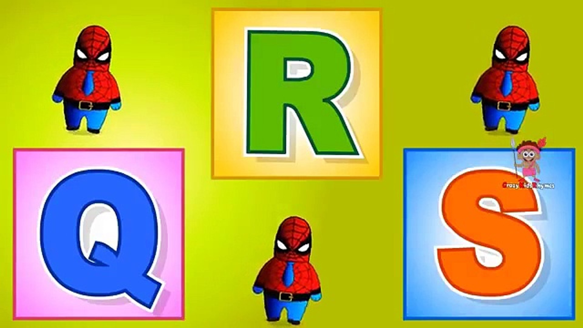 ⁣ABC Songs For Children Spiderman-English Alphabet song-phonics song AMAZING!!