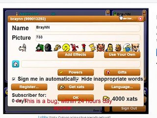 Xat.com Hack 2016 - Xats, Days and Powers!