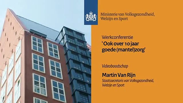 Videoboodschap Martin van Rijn / 10-jarig bestaan Expertisecentrum mantelzorg