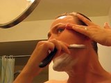 One Handed Straight Razor Shave, pt. 1.