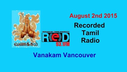 Vanakam Vancouver 2015-08-02