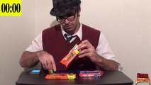 CHALLENGE: 5 King Size Candy Bars in 5 Minutes? (vs the world 32)